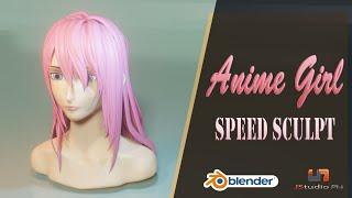 Anime Girl Blender 2.8 Speed Sculpt