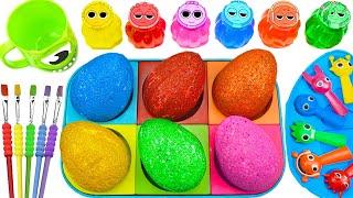 Satisfying Video DIY How To Make Rainbow Candy Eggs Sprunki BIG Slimes & Cutting Lollipop ASMR