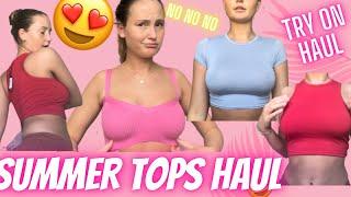 TRYING ON SUMMER TOPS! PLT haul!🫶 WOW 