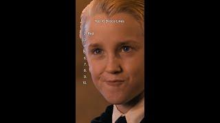 Draco's top 10 best lines #HarryPotter #DracoMalfoy