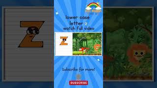 The z Song | lowercase letter z | SHORTS | YOUTUBE SHORTS | Little dreamer kids TV