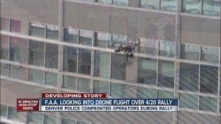 Drone spotted flying over Denver 4/20 rally