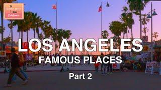 Driving Famous Places in Los Angeles | Sunset Part 2 | Downtown LA - Rodeo Dr - UCLA - Venice Beach