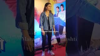 Varsha Solanki at the premier of Marathi Movie 'Aaichya Gavat Marathit Bol' #varshasolanki #premier