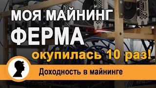 Моя майнинг ферма окупилась 10 раз! Доходность в майнинге.