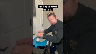 Feeding toddlers be like.. #shorts #baby #toddlers #comedy #funny #food #eating #fancy #dad #mom