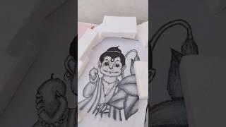 how to draw a hanuman ji | hanuman ji drawing easy | #shorts #viral #trending #drawing #art #sketch