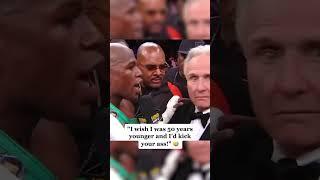 Mayweather almost gets in fight with HBO boxing commentator (video credit to tiktok: @espnringside)