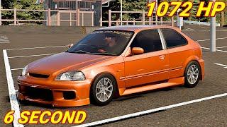 HONDA CIVIC EK9 1072HP TUNING || CAR PARKING MULTIPLAYER 2 DRAG RACE