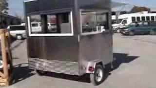 2 Man Stand In Hot Dog Cart