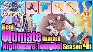 Real ULTIMATE Nightmare Temple s4 Guide!! NUKE Boss Possible Now!! [Ragnarok Origin Global]