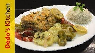 Oven Baked Fish with vegetables - very healthy recipe