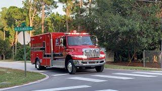 *NEW* Palm Beach County Fire Rescue Rescue 19 Transporting Code 3, And Engine 14 Clearing