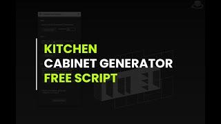 Kitchen cabinet generator #3dsmax