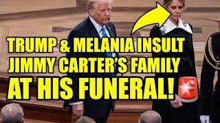 Trump & Melania DISRESPECT Jimmy Carter’s Family At FUNERAL