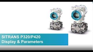 Siemens P320 압력트랜스미터의 화면 & 파라미터 구성