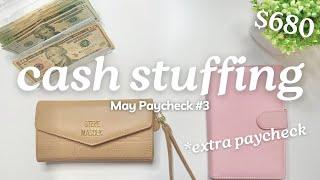 CASH ENVELOPE STUFFING | MAY 2024 PAYCHECK #3 | Budget With Me | MONETS MONEY