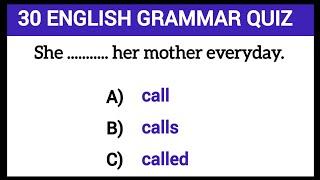 English Grammar Quiz | English Grammar Test | English Test | Take this test to improve your Grammar.