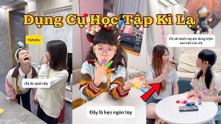 Tổng Hợp Dụng Cụ Học Tập Kì Lạ Hài Hước Của Em Gái P3 | Mèo Lém Lỉnh