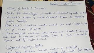 History of trade and commerce || indigenous banking system class 11 business studies