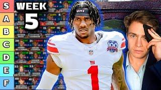 Week 5 Wide Receiver Rankings & Tiers (Top 50)