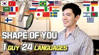 Shape of You (Ed Sheeran) 1 Guy Singing in 24 Different Languages - Cover by Travys Kim