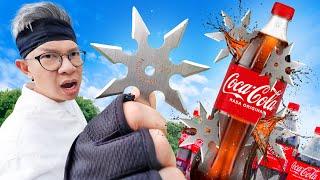 SHURIKEN VS COCA-COLA!!