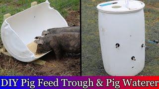 DIY Pig Trough and Pig Waterer