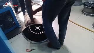 Proses pengiriman velg ke lhokseumawe