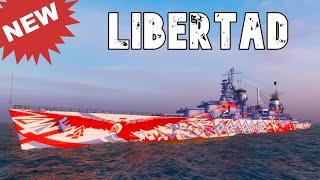 World of WarShips Libertad - NEW SHIP !