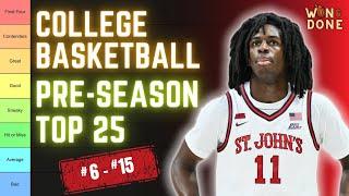 College Basketball Pre-Season Top 25 | NCAA Basketball Power Rankings | College Basketball Rankings