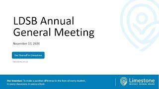 LDSB Annual General Meeting and Special Meeting of the Board 2024_11_13