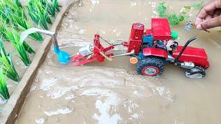 diy tractor miniature agriculture farming idea | mini water pump @sanocreator