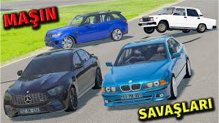 MAŞIN SAVAŞLARI - VAZ 2107, BMW, MERCEDES, RR SPORT | BeamNG.Drive | Maşın Oyunları | #sahmarehmedov