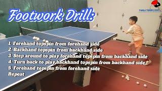 Dominate Rallies with This Advanced Footwork & Topspin Drill | Table Tennis Tutorial
