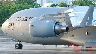 San Juan Airport: Two US Air Force C-17 Visits!