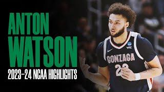 Anton Watson 2023-24 Best NCAA Highlights | Welcome to Boston ️