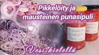 Pikkelöity rapsakka punasipuli, joka on maustettu mm. rosépippurilla ja chilillä!