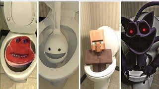 Skibidi Toilet Mega Battle Multiverse #37 e ei I'm on vacation vs Otamatone vs Catnap vs Minecraft