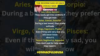 The Reverse side of Each ZODIAC signs ️ #shorts #ytshorts