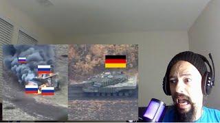 Germany Reaction: American Reacts German Leopard tank attacks Russian tank convoy and destroys them