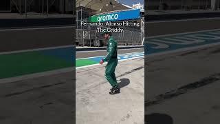 Fernando Alonso Hitting The Griddy - 2023 Bahrain GP