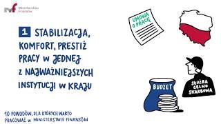 10 powodów, dla których warto pracować w Ministerstwie Finansów (audiodeskrypcja)