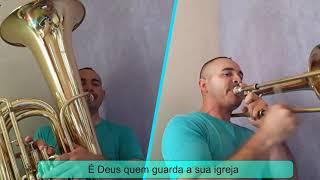 Hino 121 ccb hinário 5 O MEU SOCORRO VEM DO SENHOR tuba e trombone