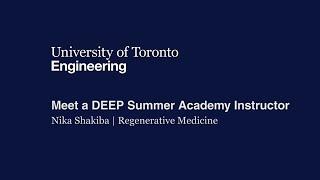 Meet a DEEP Summer Academy Instructor: Nika Shakiba