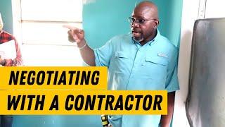 Contractor gives 2 tips how to negotiate with contractors