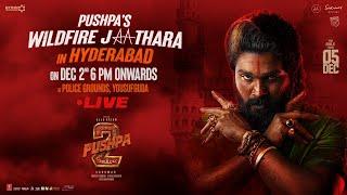 Pushpa's WILDFIRE JATHARA in Hyderabad LIVE | Pushpa 2 The Rule | Allu Arjun | Rashmika | Sukumar