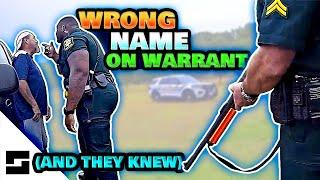 Cops Arrest Man They Know Isn't Named On Warrant - LAWSUIT