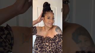 #short JUMBO braid styles. Install video on my channel #jumbobraids  #braidstyles