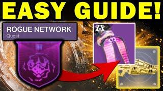 Destiny 2: Complete "Rogue Network" Quest Guide! - SECRET DUNGEON REWARDS!